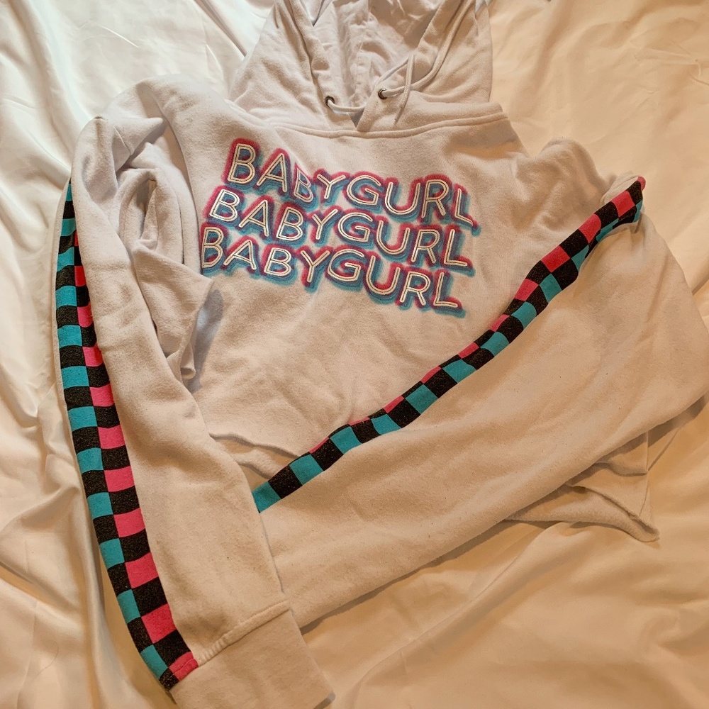 Retro Cropped Hoodie